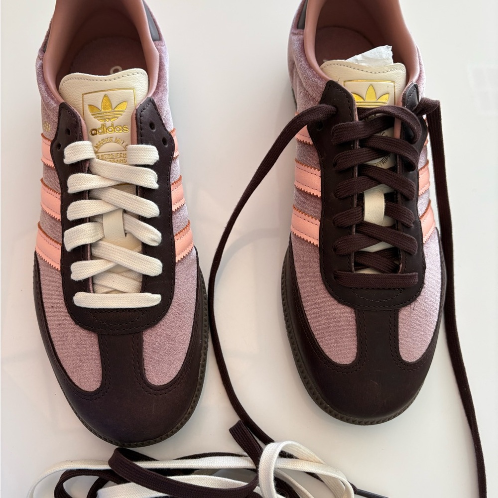 Adidas SAMBA Pink and Brown Sneakers